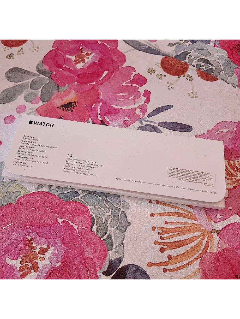 Apple Watch Sport Band Series 11 42mm Light Blush Pink Genuine Apple